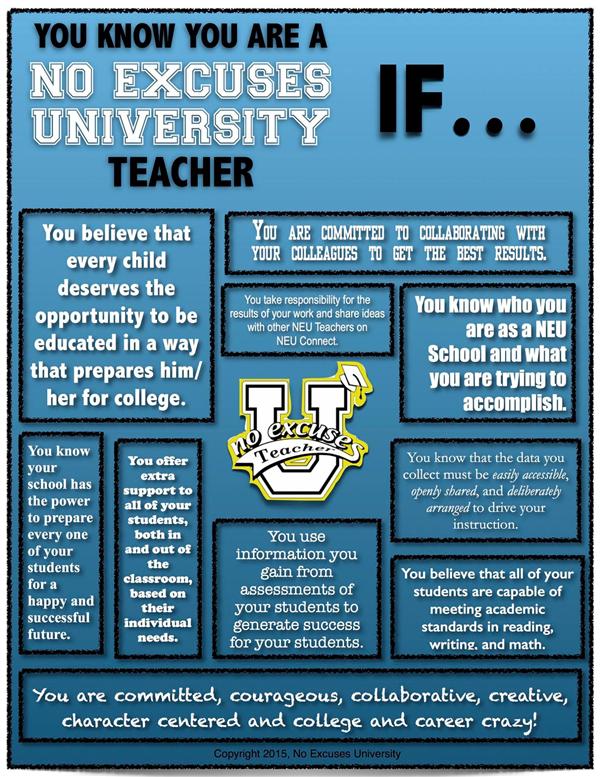 no excuses teachers 